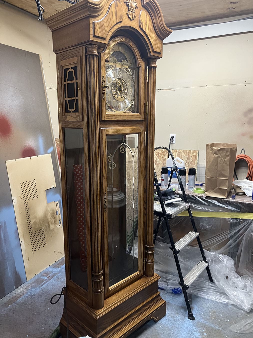 Heirloom Grandfather Clock - Before Restoration
