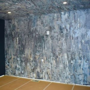 Accent wall and ceiling, contemporary/ modern Plaster Finish to compliment surroundings