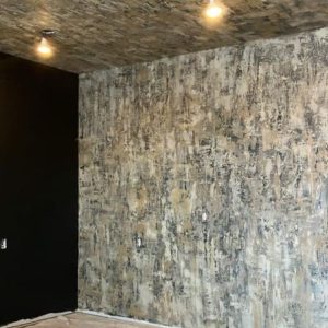 Accent wall and ceiling, contemporary/ modern Plaster Finish to compliment surroundings